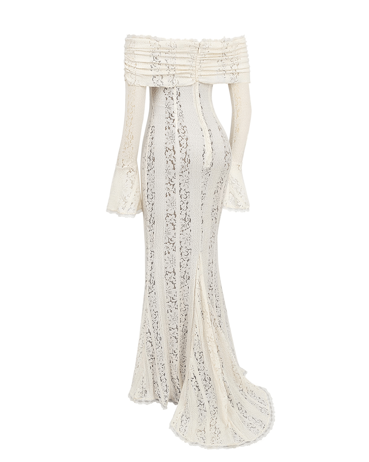 Rosalie | Lace Off - Shoulder Maxi Dress - Lora Toronto