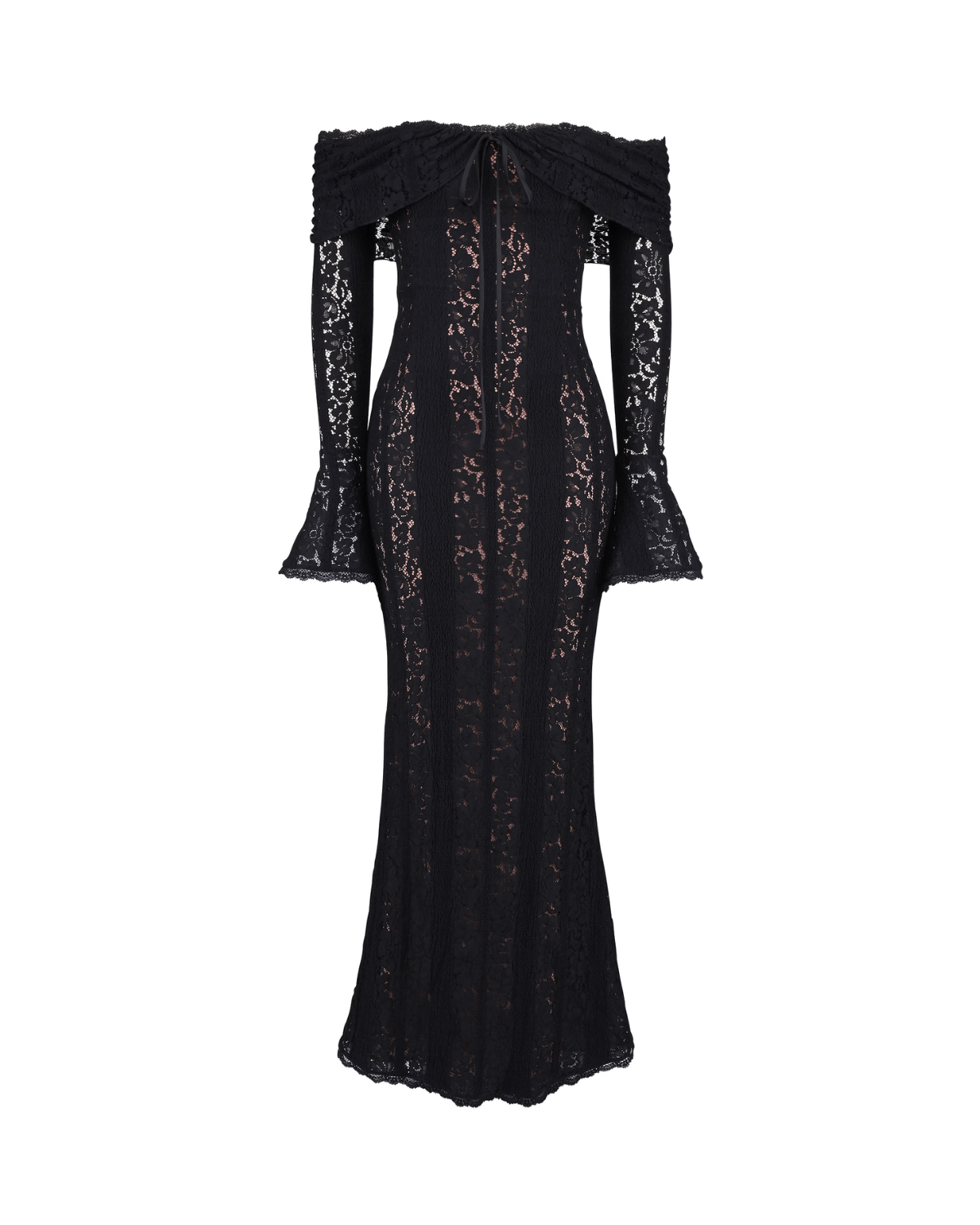 Rosalie | Lace Off - Shoulder Maxi Dress - Lora Toronto