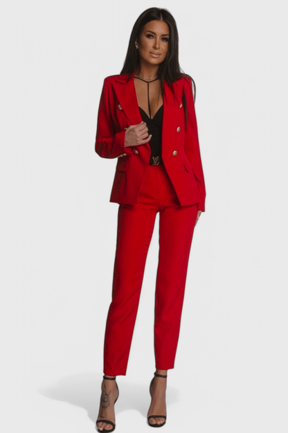 Rosalind Elegant Blazer and Trousers Set - Lora Toronto