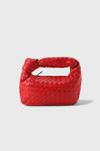 Sage Mini Woven Satchel Bag - Lora Toronto
