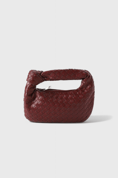 Sage Mini Woven Satchel Bag - Lora Toronto