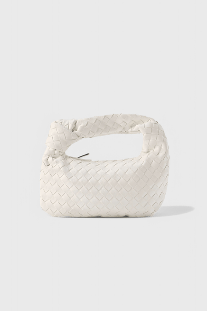 Sage Mini Woven Satchel Bag - Lora Toronto
