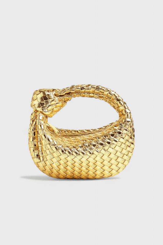 Sage Mini Woven Satchel Bag - Lora Toronto