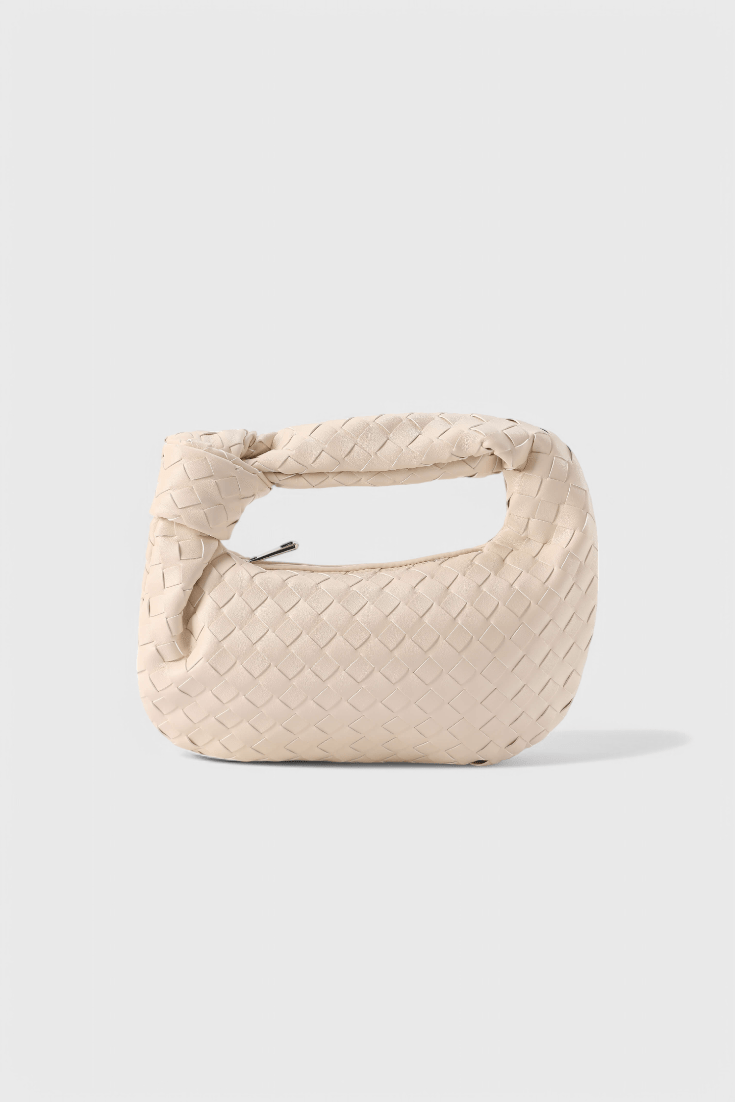 Sage Mini Woven Satchel Bag - Lora Toronto