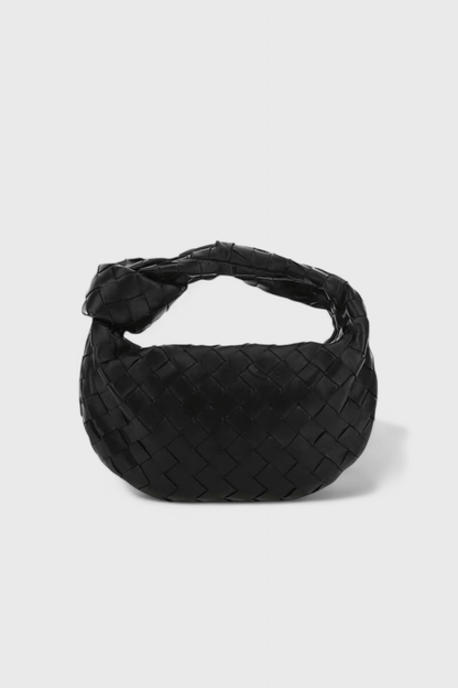 Sage Mini Woven Satchel Bag - Lora Toronto