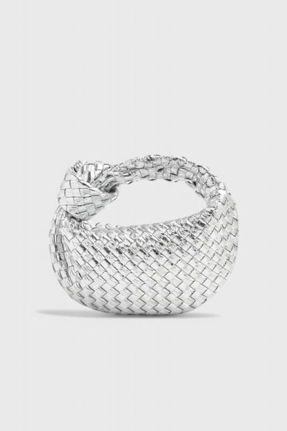 Sage Mini Woven Satchel Bag - Lora Toronto