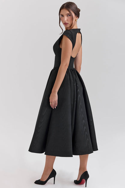 Samira | Satin Midi Dress - Lora Toronto