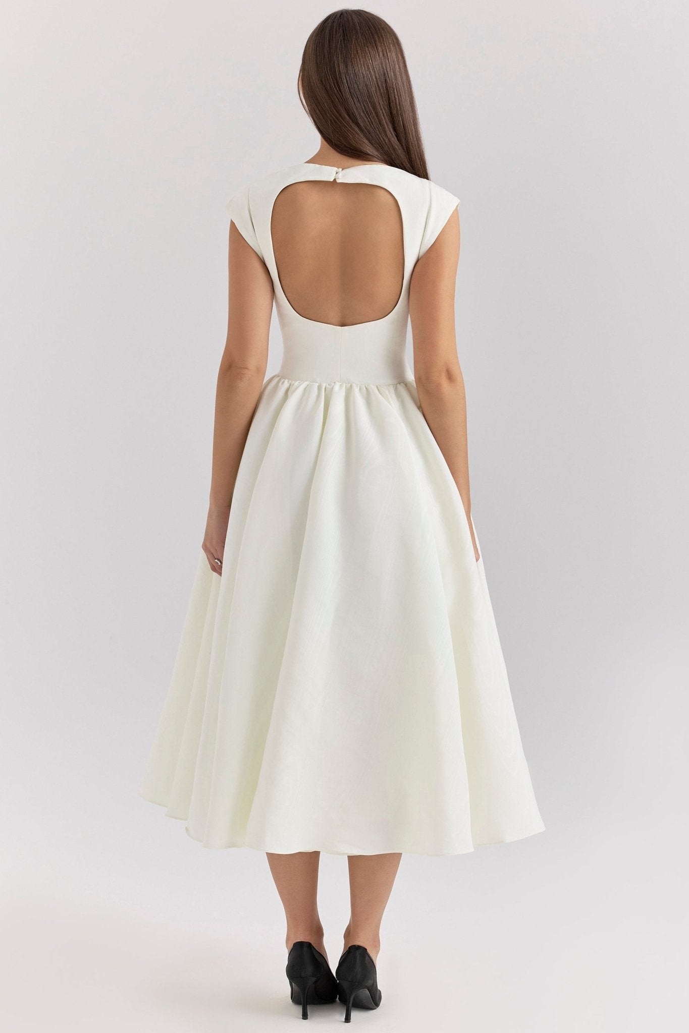 Samira | Satin Midi Dress - Lora Toronto