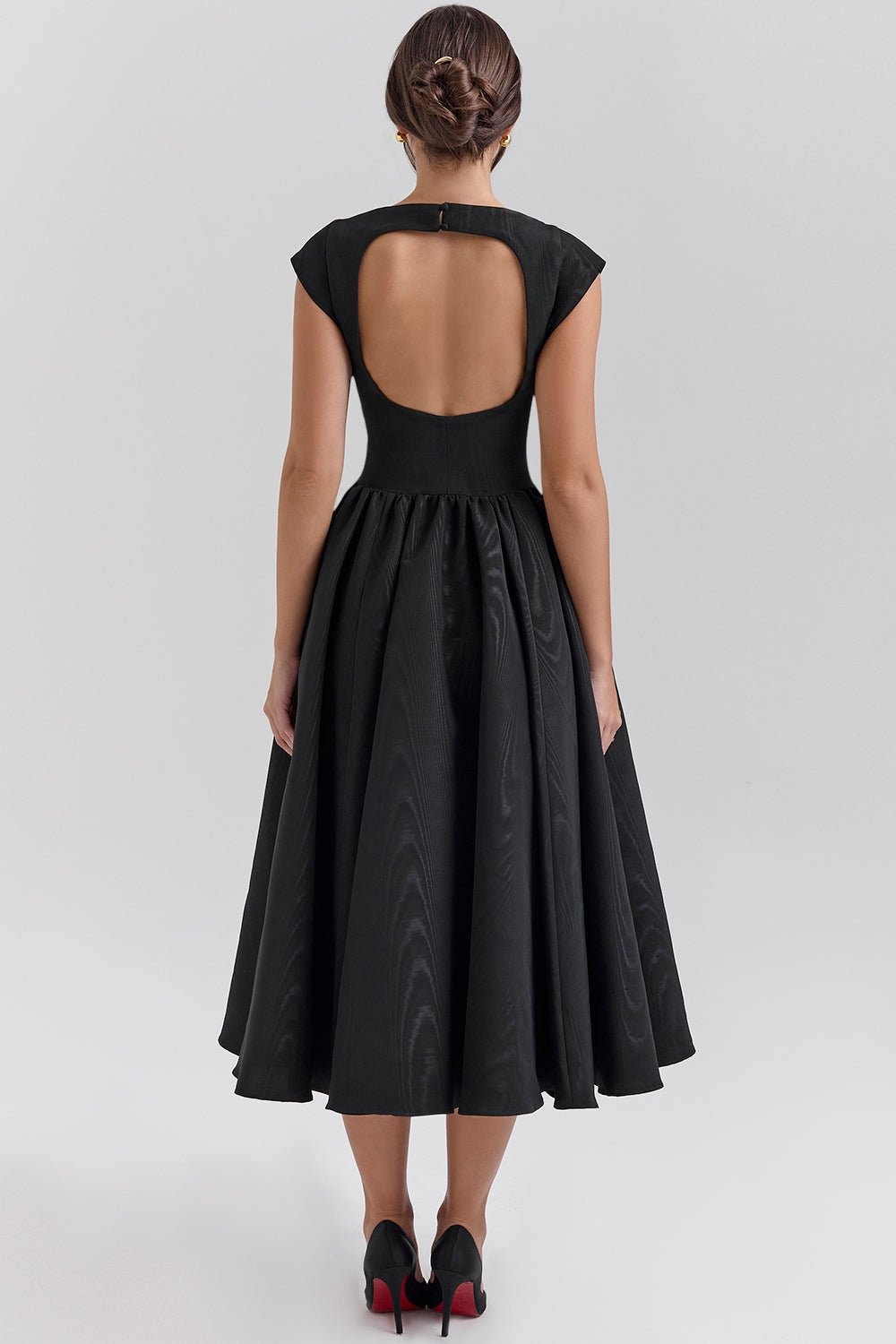Samira | Satin Midi Dress - Lora Toronto