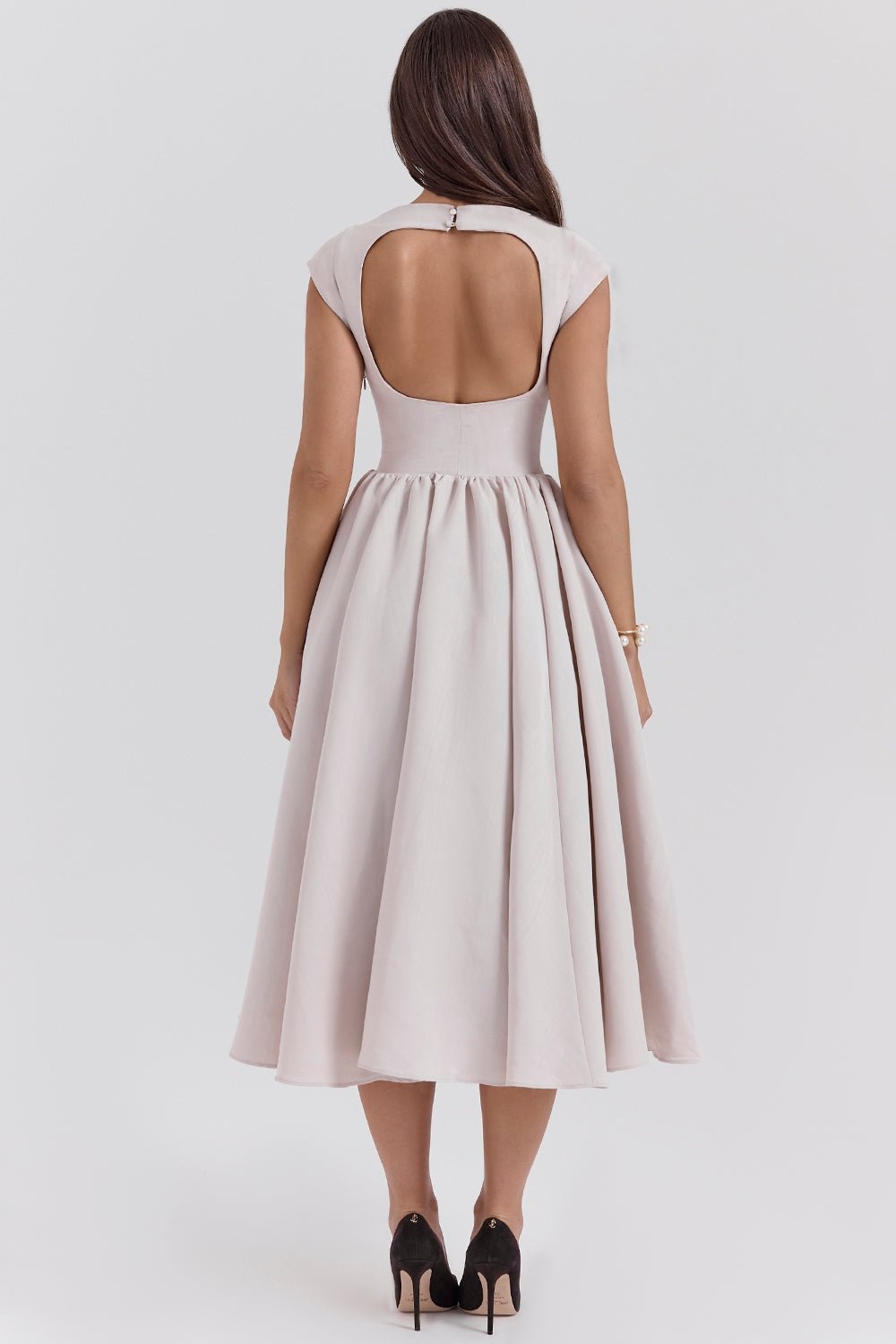 Samira | Satin Midi Dress - Lora Toronto