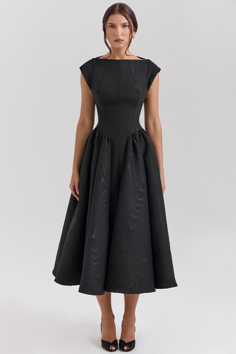 Samira | Satin Midi Dress - Lora Toronto