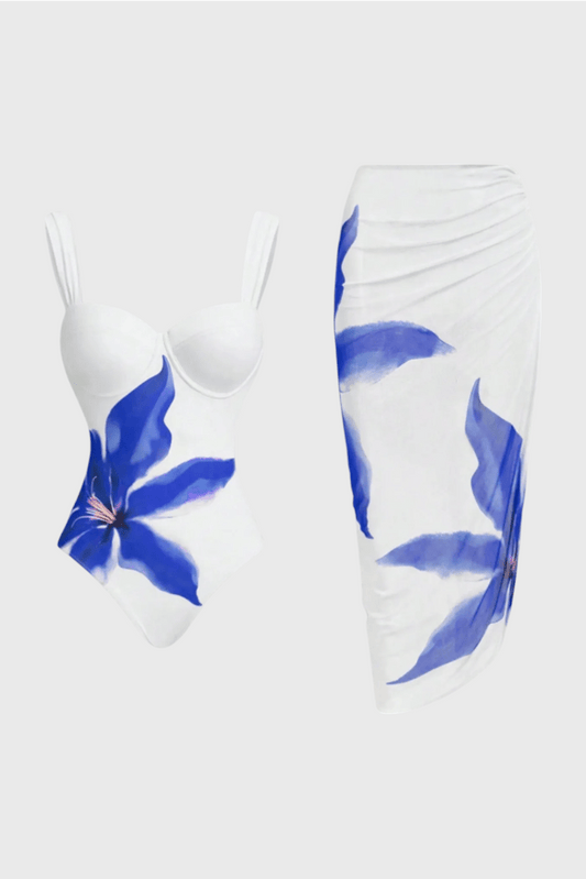 Sarah Floral Two - Piece Swim Set - Lora Toronto