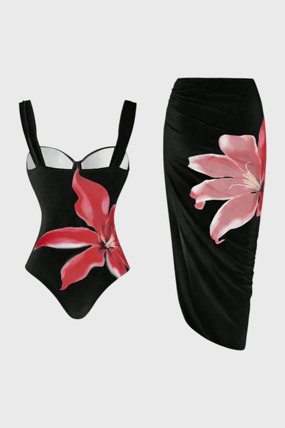 Sarah Floral Two - Piece Swim Set - Lora Toronto