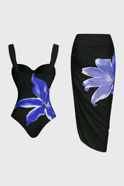 Sarah Floral Two - Piece Swim Set - Lora Toronto