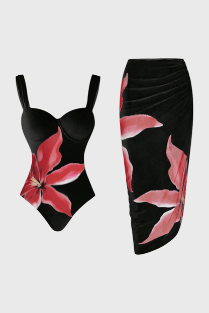 Sarah Floral Two - Piece Swim Set - Lora Toronto