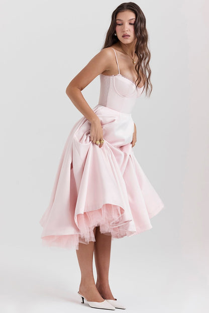 Seraphina | Tulle Midi Dress - Lora Toronto