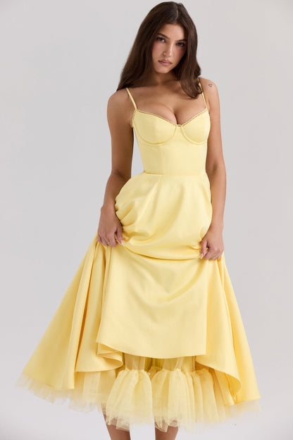 Seraphina | Tulle Midi Dress - Lora Toronto