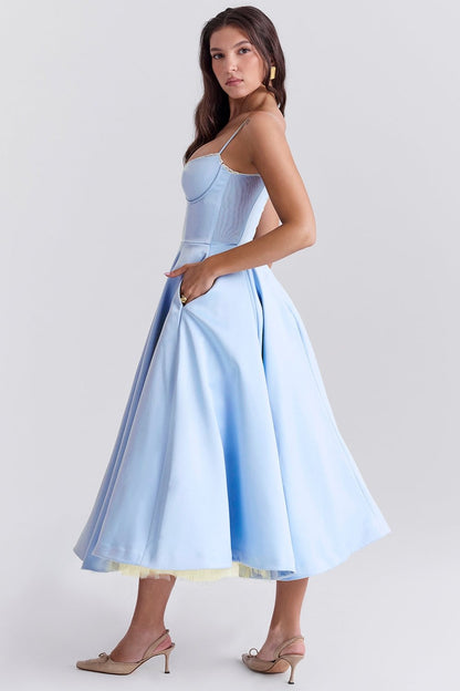 Seraphina | Tulle Midi Dress - Lora Toronto
