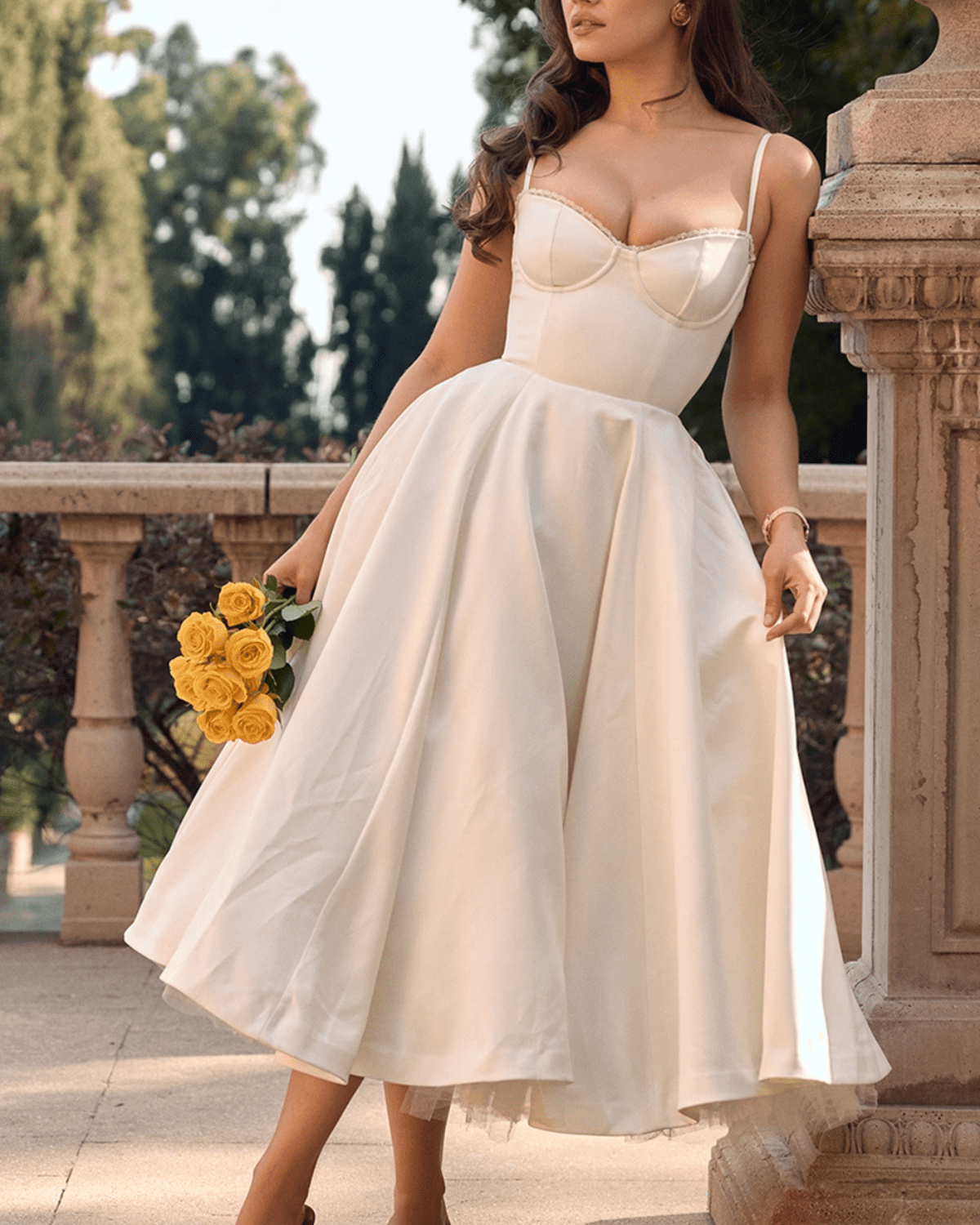 Seraphina | Tulle Midi Dress - Lora Toronto
