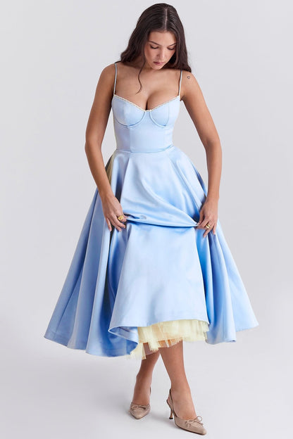 Seraphina | Tulle Midi Dress - Lora Toronto