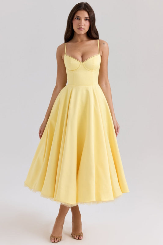 Seraphina | Tulle Midi Dress - Lora Toronto