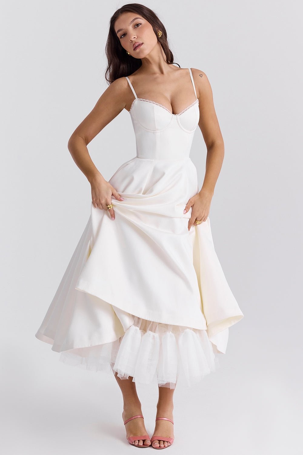 Seraphina | Tulle Midi Dress - Lora Toronto