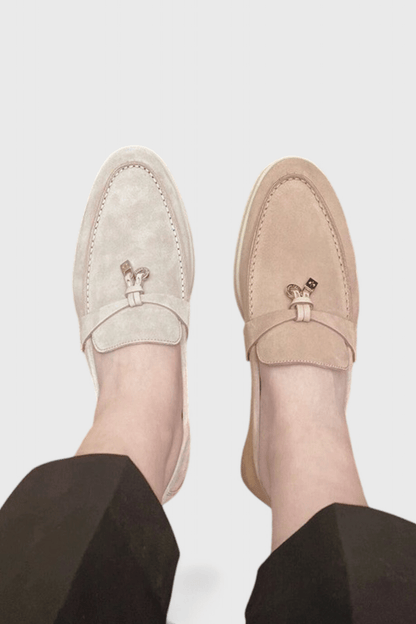 Sorelle Suede Lady Loafers - Lora Toronto