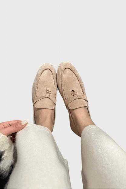 Sorelle Suede Lady Loafers - Lora Toronto