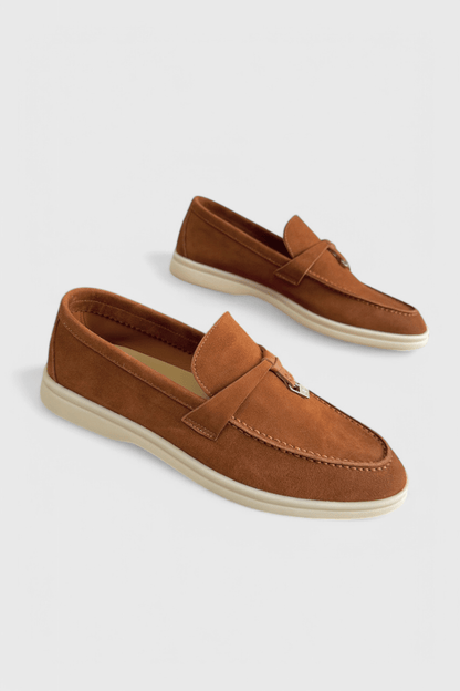 Sorelle Suede Lady Loafers - Lora Toronto