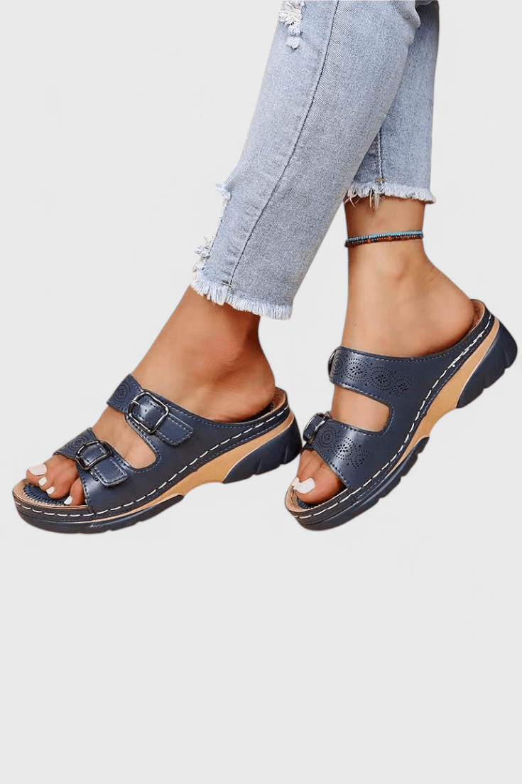 Tamsin Orthopedic Leather Sandals - Lora Toronto