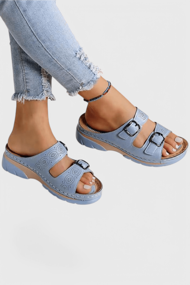 Tamsin Orthopedic Leather Sandals - Lora Toronto