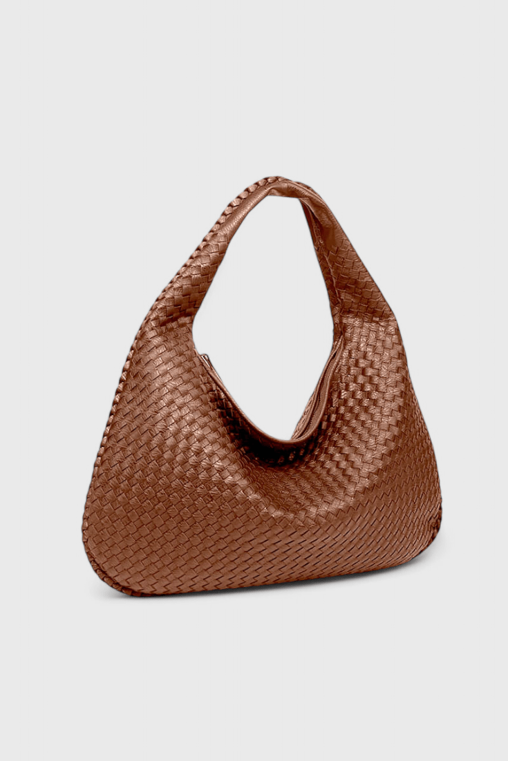 Tilly Woven Satchel Shoulder Bag - Lora Toronto