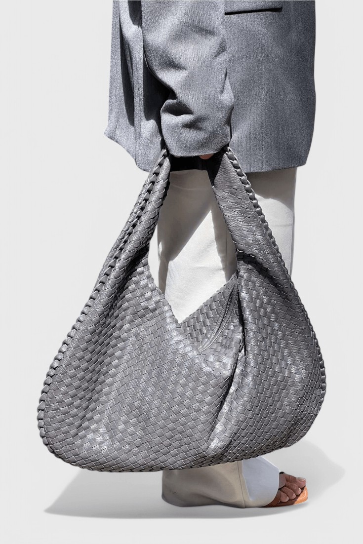 Tilly Woven Satchel Shoulder Bag - Lora Toronto
