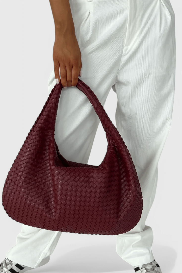 Tilly Woven Satchel Shoulder Bag - Lora Toronto