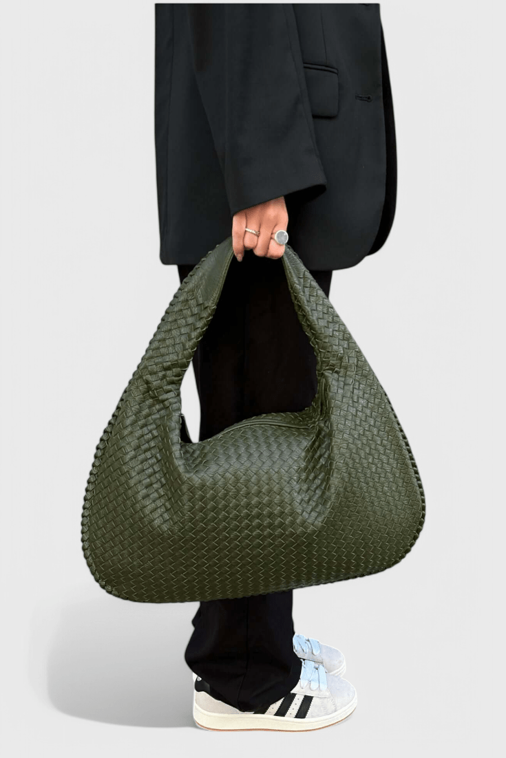 Tilly Woven Satchel Shoulder Bag - Lora Toronto