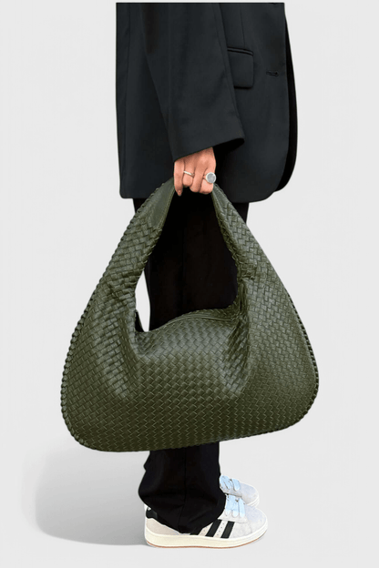 Tilly Woven Satchel Shoulder Bag - Lora Toronto