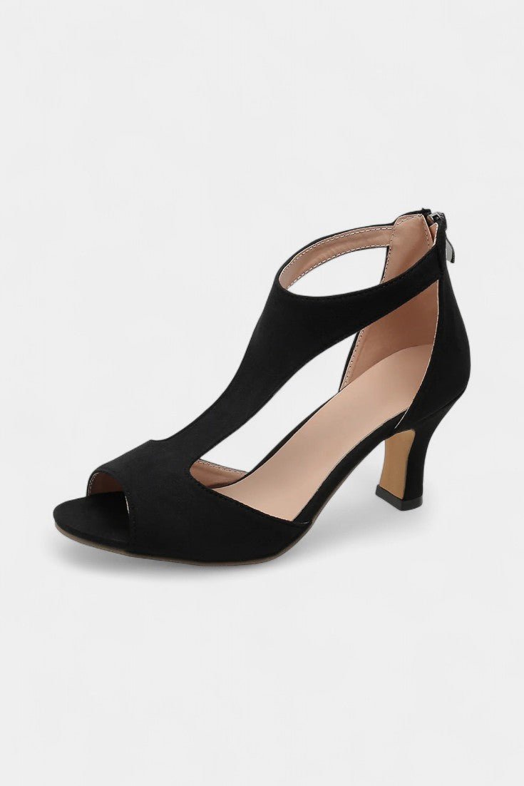 Violy T - Strap Peep Toe Mid - Heel Sandals - Lora Toronto