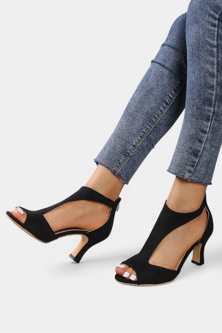 Violy T - Strap Peep Toe Mid - Heel Sandals - Lora Toronto