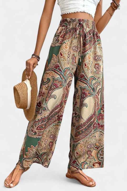 Vitoria Wide - Leg Summer Trousers - Lora Toronto