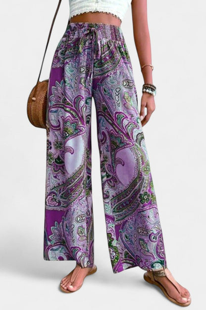 Vitoria Wide - Leg Summer Trousers - Lora Toronto