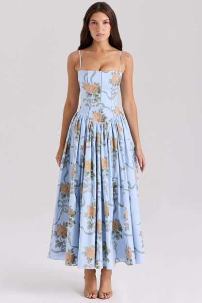 Ysabella | Cotton Maxi Sundress - Lora Toronto